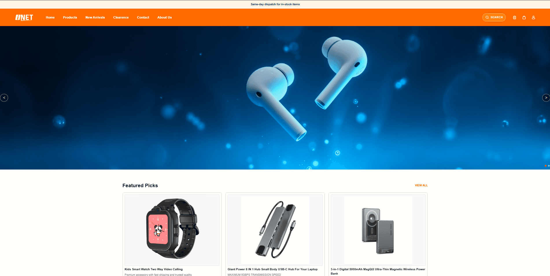 UAE technology e-commerce storefront placeholder